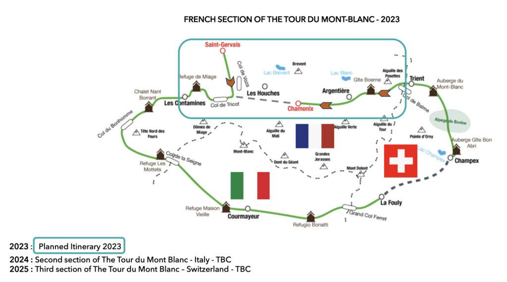 Section 1 MB Tour du Mont-Blanc 2023 France